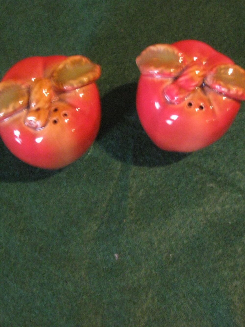 Apple Salt & Pepper Shakers with Stoppers